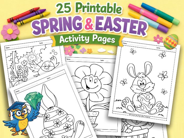Spring & Easter Coloring Pages