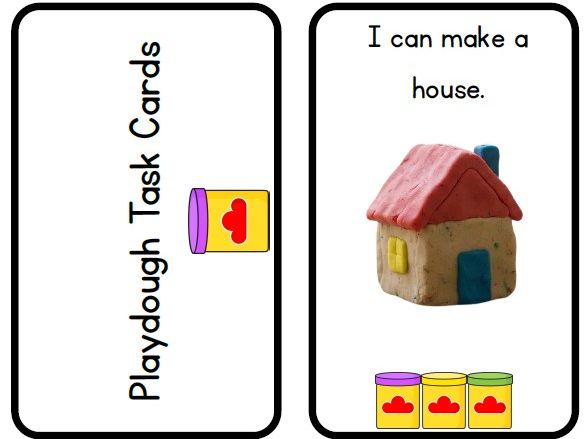 Playdough Task Cards KS1