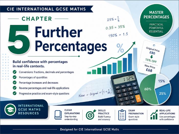 05 - Further Percentages - CIE iGCSE Maths Resource Bundle