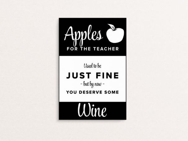 Teacher Appreciation - A6 Labels