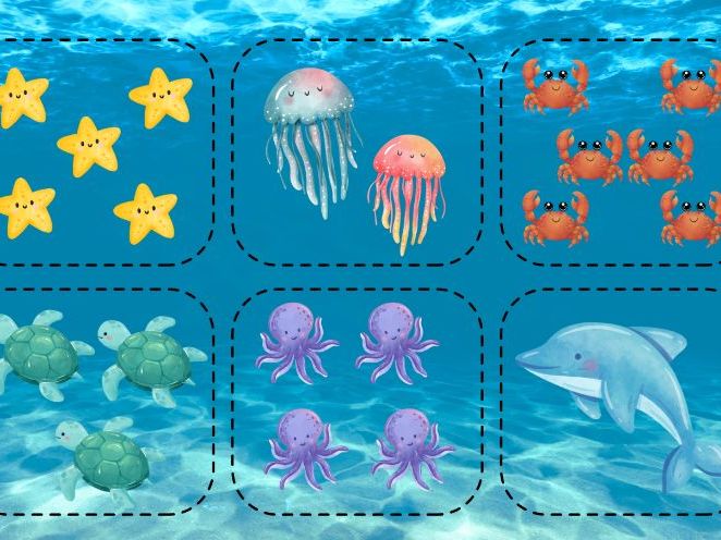 Under the sea counting activity