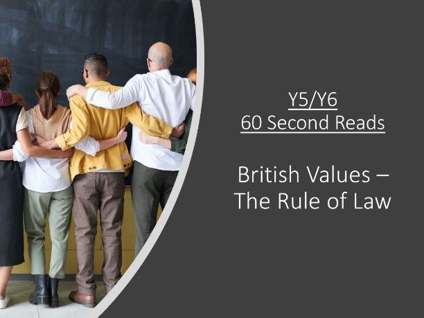 British Values - UKS2 60 Second Reads (SAMPLE)