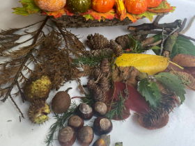 Autumn Treasure Bag template