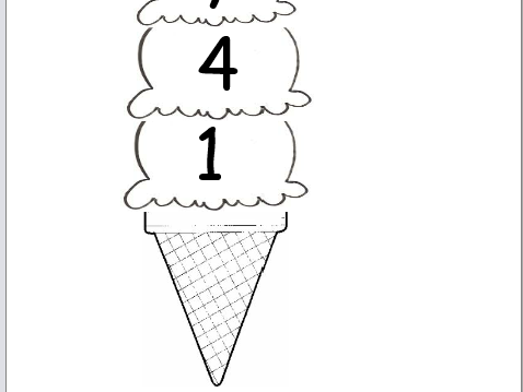 Numbers sequences ice creams
