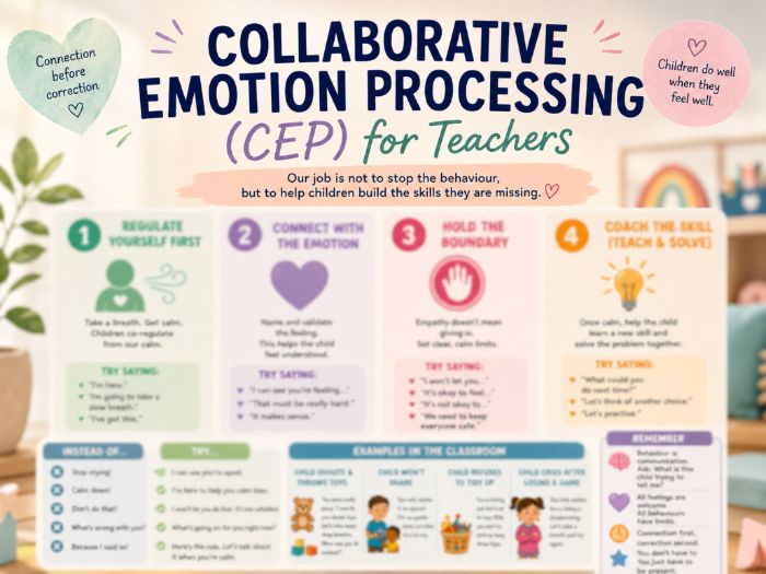 Collaborative Emotion Processing (CEP) for Teachers - Behaviour & Emotional Regul