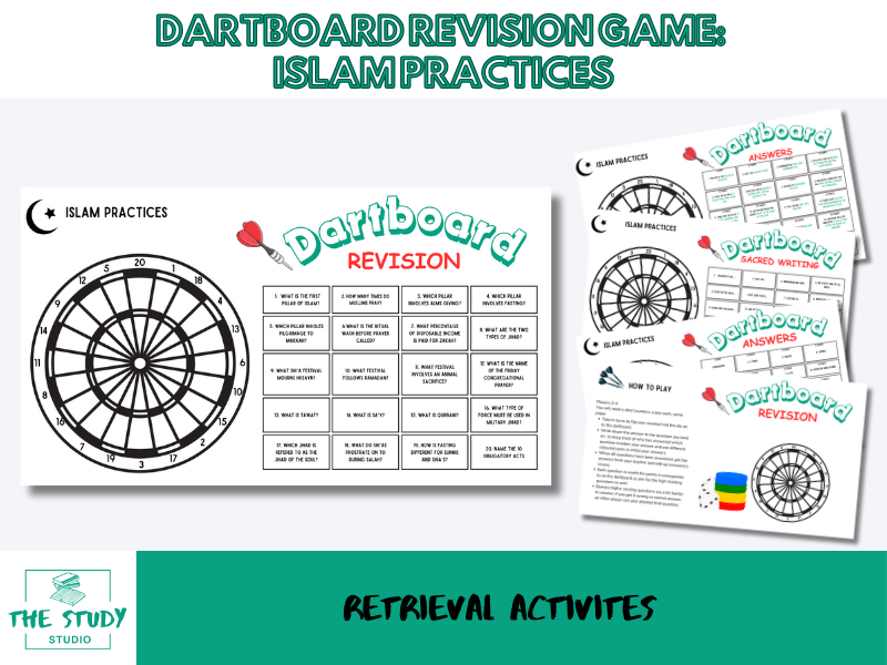 Dartboard Revision Game – GCSE RS Islam Practices