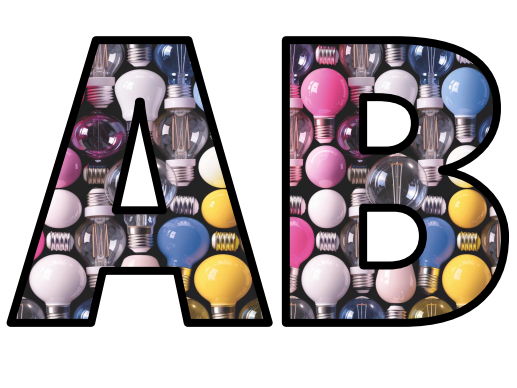 Lightbulbs Thomas Eddison Electricity Bulbs Lettering Set Display Title ...