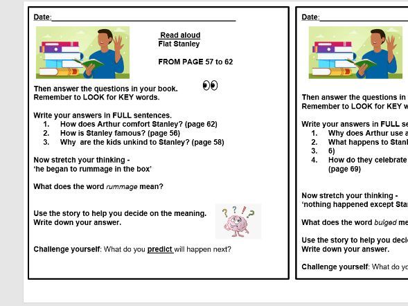 Flat Stanley Guided Reading Unit