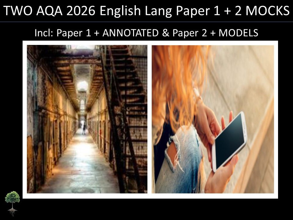 Two AQA 2026 English Language Paper 1 & 2 | Annotated, Models