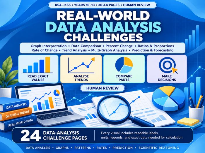 Real-World Data Analysis Challenges KS4–KS5 Graphs, Statistics & Critical Thinking