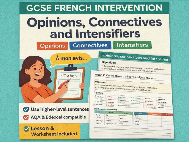 GCSE French Intervention: Improving Writing with Opinions and Connectives