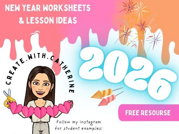 New Year lessons/ workheets create.with.catherine