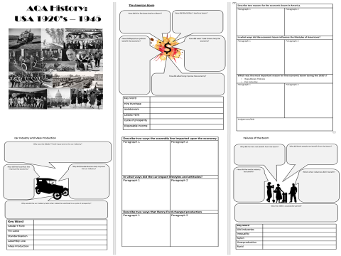 USA: AQA 1920-45 Revision Activity Booklet