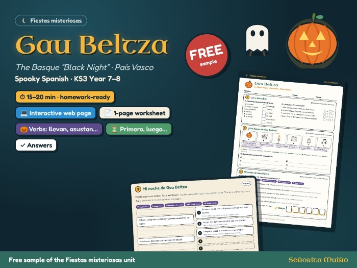 Spooky Spanish: Interactive Basque Halloween