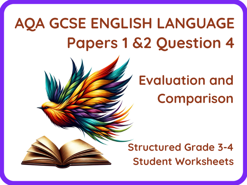 AQA GCSE English Language Resit Worksheets - Papers 1 and 2 Q4