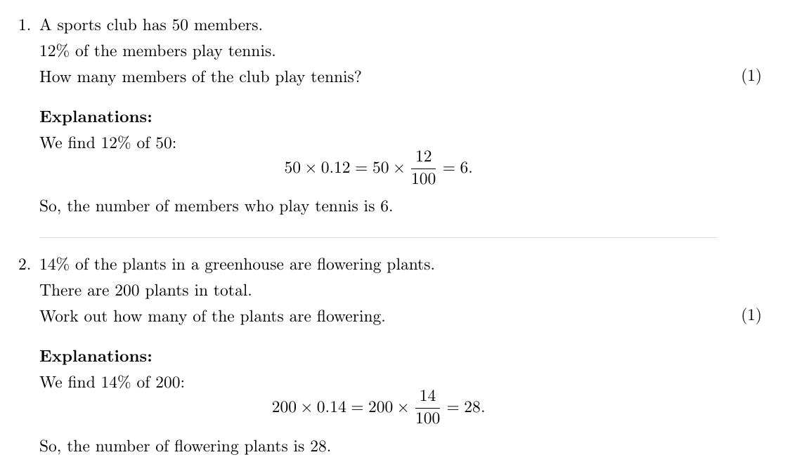 Percentages Gcse Word Problems Worksheets GCSE Percentages of Amounts Word Problems Foundation | Teaching Resources