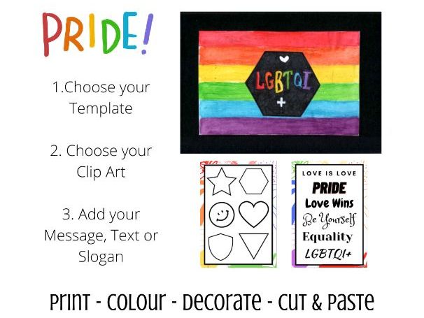 Pride Month Art Activity Teaching Resources Pride Month Art Activity Teaching Resources