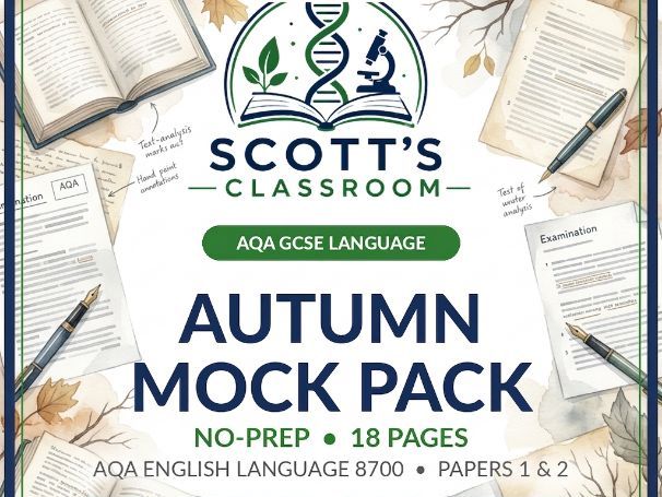 AQA GCSE English Language Mock Exam Pack