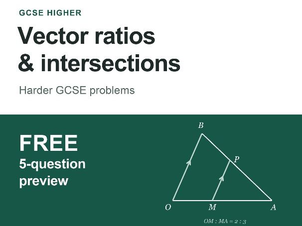 GCSE Vector Ratios: free version