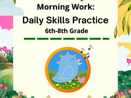Homeschool Made Simple: Morning Work & Daily Skills Practice | Grades 6–8