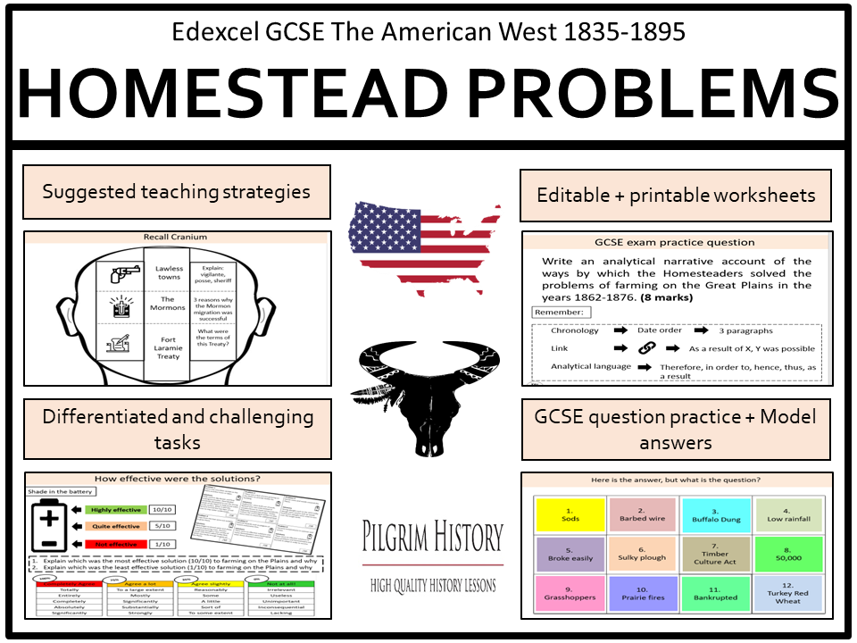 Edexcel GCSE American West: Problems Faced by Homesteaders (Free Resource)