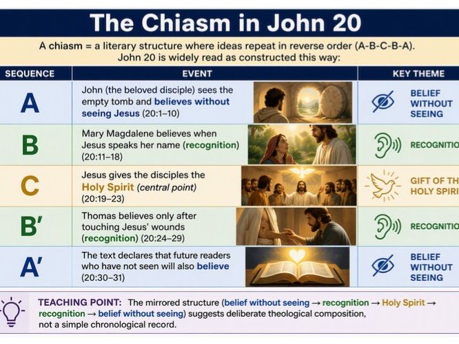 WJEC/EDUCAS Theme 1B: Jesus and his resurrection with focus on John 20 and Chiasm