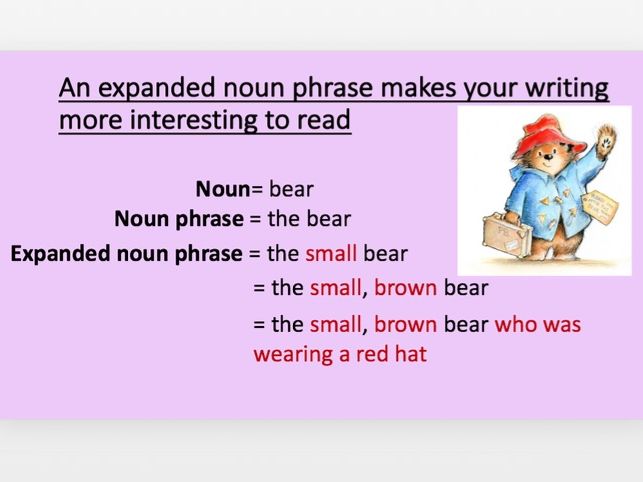 Expanded Noun Phrases PowerPoint and Activities