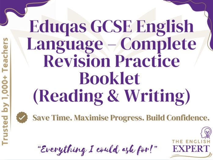 Eduqas GCSE English Language – Complete Revision Practice Booklet (Reading & Writing)