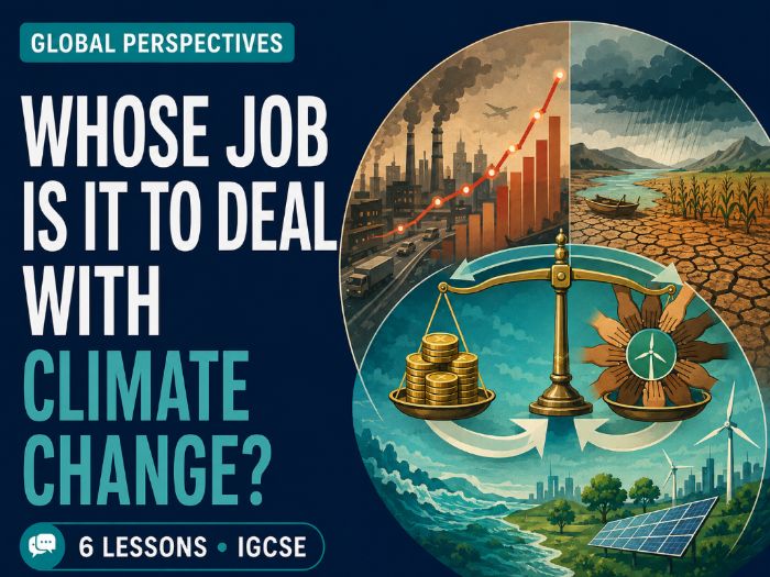 Global Perspectives: Climate Change. Full unit, 6 lessons.