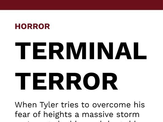 ORROR STORY for Reluctant Readers - TERMINAL TERROR - High-Interest Short Fiction