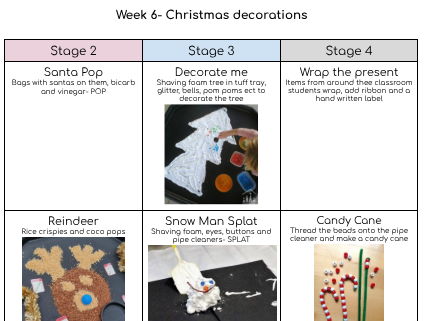 Attention Autism Bucket Term 2 Christmas/ Autumn/ Winter themed/ 6 weeks 3 sessions a week