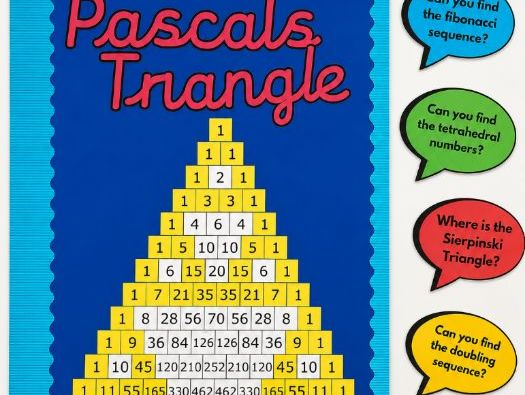 Pascal's Triangle Display Secondary Math