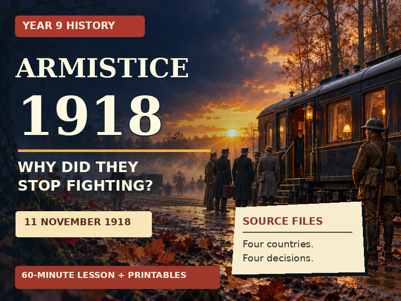 Armistice 1918 | Year 9 History Lesson | Why Did Countries Stop Fighting?