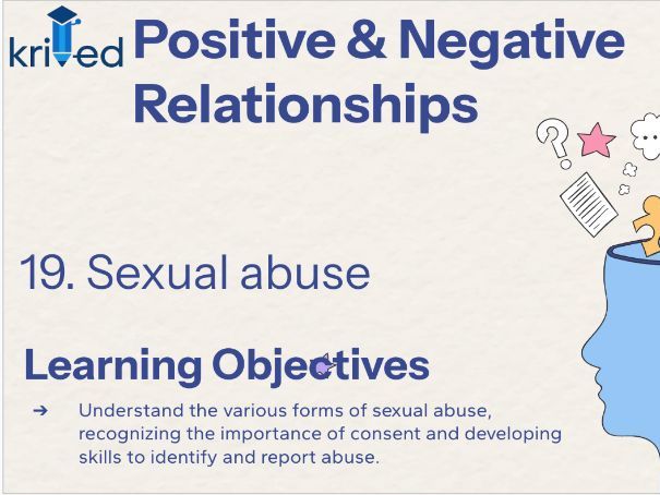 Sexual Abuse – KS4 Year 10 PSHE Lesson on Safety, Respect and Reporting
