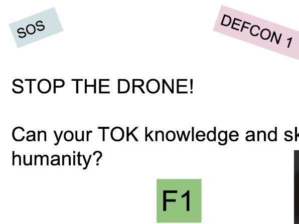 TOK ESCAPE ROOM: end of Year 1 activity