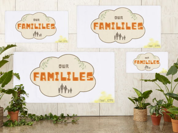 Our Families Display Banner | EYFS Family Topic