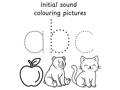 initial sound colouring pictures
