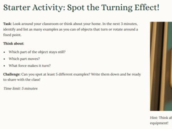 iGCSE Physics 1.5.2 Turning Effects of Forces CORE