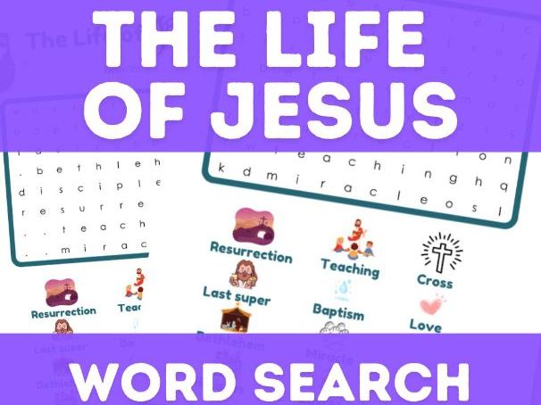 The Life of Jesus Word Search | Catholic Religion