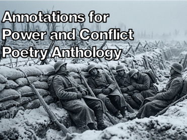 Annotations for AQA Power And Conflict Anthology