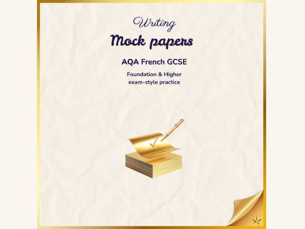 Mock Writing Papers – AQA French GCSE (Foundation & Higher)