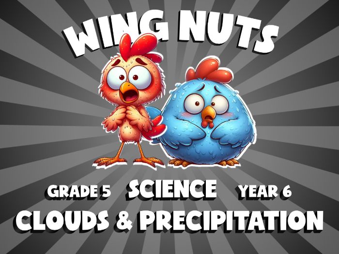 Clouds & Precipitation WING NUTS Science Game | No-Prep Year 6 Review Activity