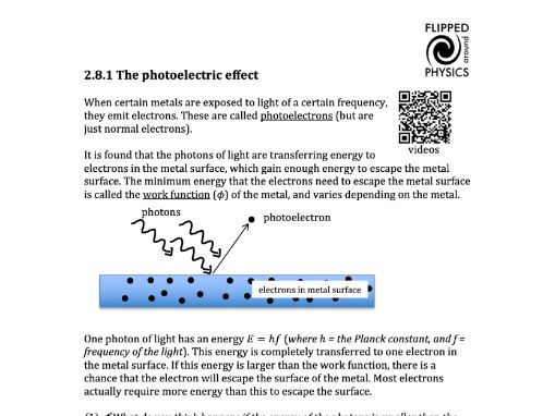 The Photoelectric effect