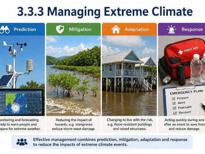 iAL Edexcel Geography - Topic A1 Atmosphere and Weather - 3.3.3 Managing Extreme Climate