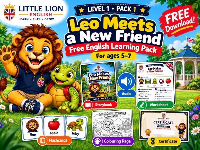 Level 1 Pack 1 – Leo Meets a New Friend