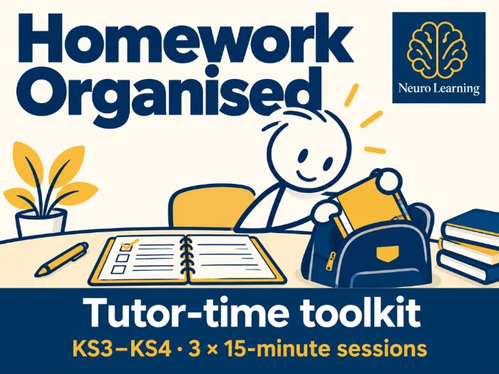 Homework planning and organisation. KS3 KS4 | Tutor Time Toolkit