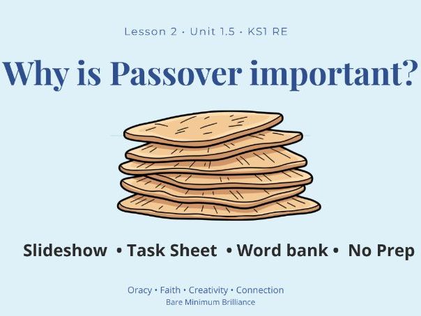 KS1 RE - Judaism: What do Jews believe and how may they live? (Lesson 2 - Why is Passover important?