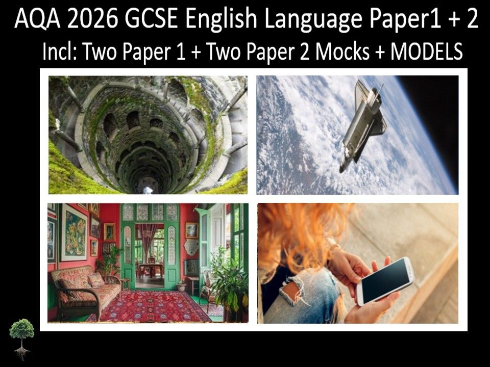 Four AQA 2026 GCSE English Language Paper 1 + 2 Mocks | Models
