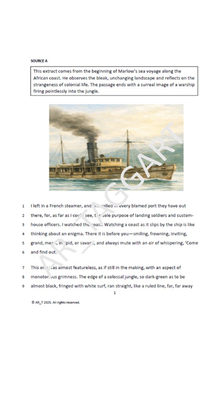 One AQA 2026 GCSE English Language Paper 1 Mock | Q5 Tasks-(Con ...