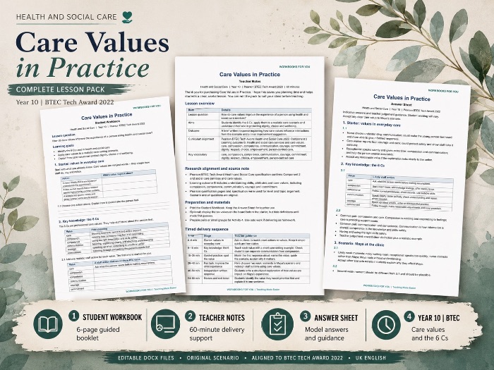 Care Values in Practice | BTEC Health and Social Care